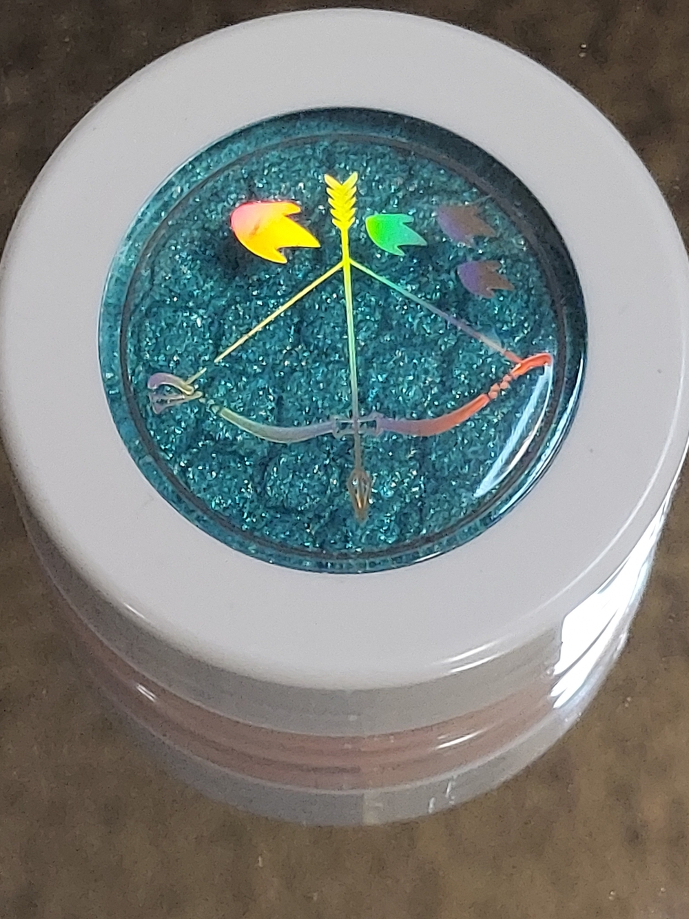 Disney Princess ColourPop Teal Glitter Kids Hair Clip - Picture 4 of 7